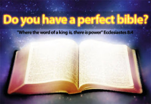 Do You Have Perfect Bible